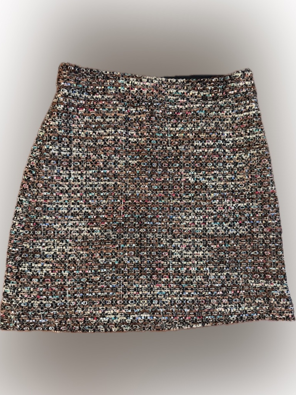 Ann Taylor Multicolor boucle with light sequins Tweed Pencil Skirt